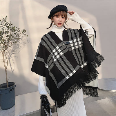 Chal Bufanda Cuadrille Cálido para Mujer - Estilo Casual - Image 9