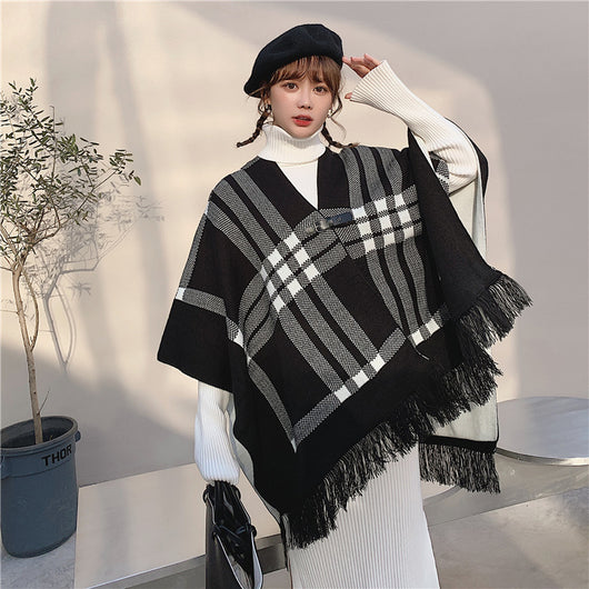 Chal Bufanda Cuadrille Cálido para Mujer - Estilo Casual - Image 9