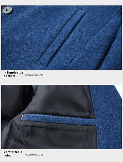 Abrigo de Lana Entallado para Hombre - Corte Moderno Otoño Invierno - Image 22