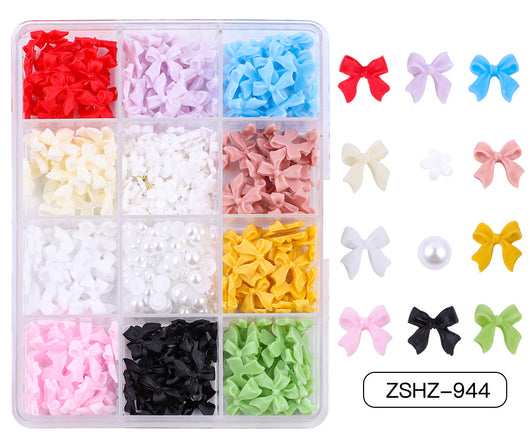 Set de Adornos Navideños de Resina con Lazos y Moños Mixtos - Image 29