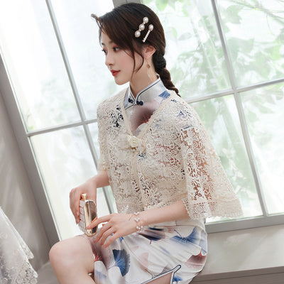 Cárdigan Vintage de Encaje Elegante para Bodas