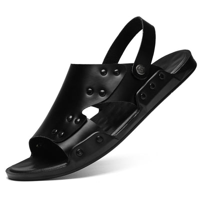 Sandalias Cómodas de Cuero para Hombre - Tallas Grandes Primavera Otoño - Image 8