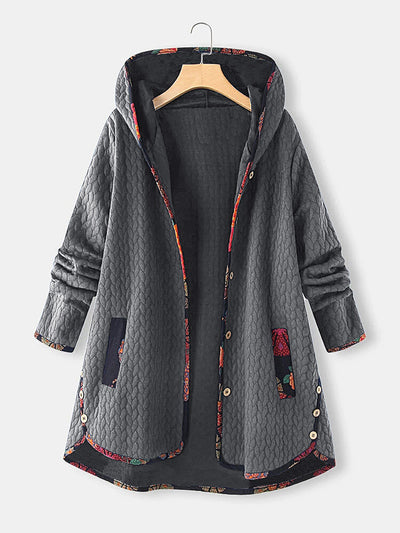 Chaqueta de Invierno con Estampado y Colores Sólidos - Image 18