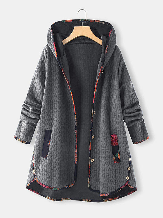 Chaqueta de Invierno con Estampado y Colores Sólidos - Image 18
