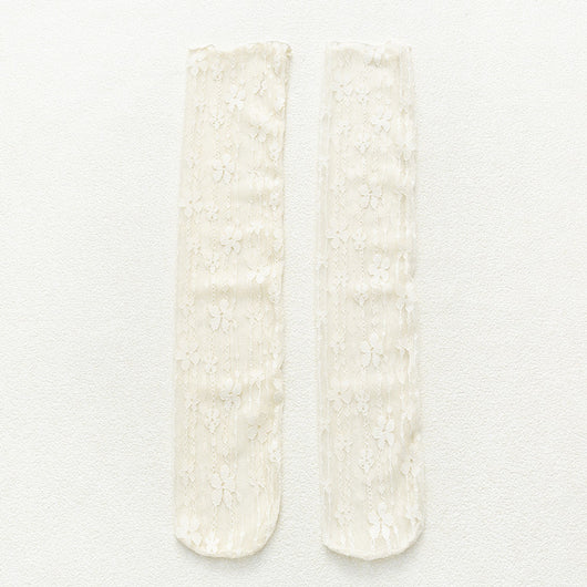 Medias de Encaje Floral Japonés Calado Transpirable - Image 22