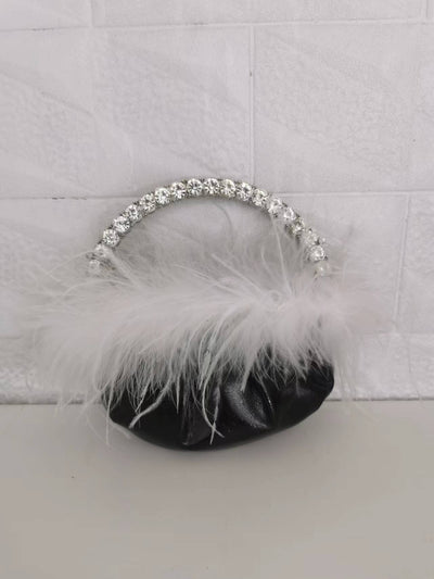 Bolso Bandolera Plisado con Detalles de Diamantes - Estilo Nube - Image 6