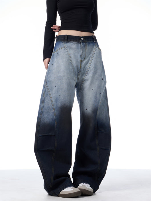 Pantalones Anchos Tie-Dye Degradado para Mujer - Image 12
