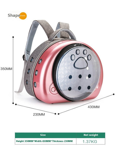 Mochila Transportadora Transparente para Mascotas con Cápsula Espacial - Image 15
