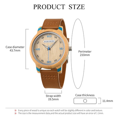 Reloj de Madera con Movimiento de Cuarzo - Diseño Artesanal en Tonos Naturales - Image 6