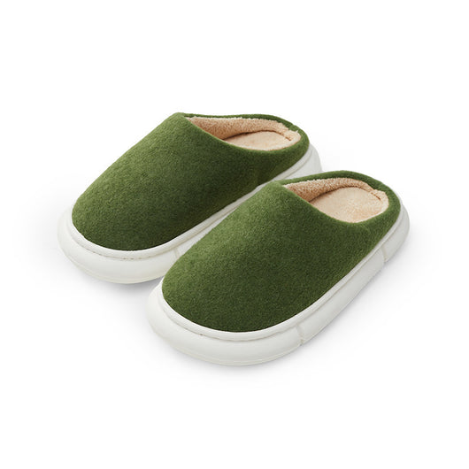 Pantuflas de Algodón para Mujer Invierno Ultra Suaves Suela Gruesa Cálidas Antideslizantes Parejas - Image 4