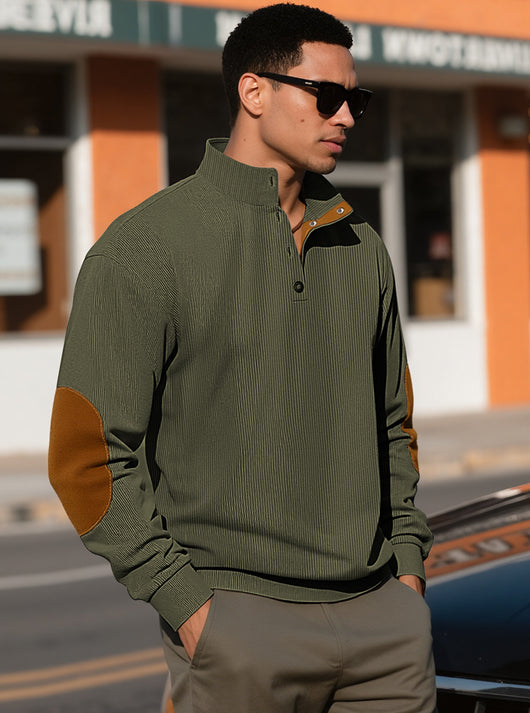 Suéter Casual de Cuello Alto para Hombre - Otoño e Invierno - Image 12