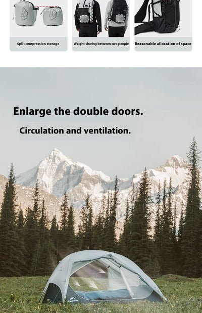 Tienda de Campaña Ultraligera Doble para Senderismo y Montaña - Image 14