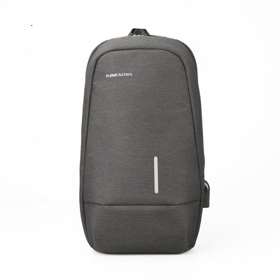 Bolsa Mensajero para Hombre con Carga USB Estilo Coreano - Image 8