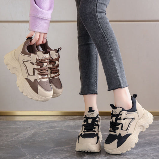 Zapatillas Dad Shoes con Plantilla Elevadora para Mujer - Suela Gruesa Otoño Primavera - Image 4