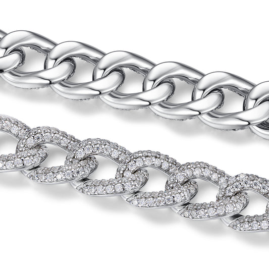 Pulsera de Plata S925 con Moissanita Premium - Joyería Lujo Ligero Plateada - Image 2