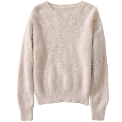 Suéter de Visón Hueco Cuello Redondo para Mujer - Image 3