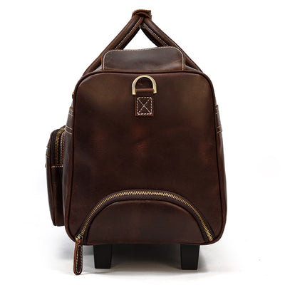 Maletín de Cuero Genuino Vintage para Viajes - Bolsa Retro Estilo Ejecutivo - Image 13