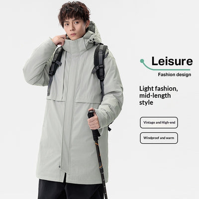Abrigo Hombre Suelto Impermeable Moderno y Cálido - Image 3
