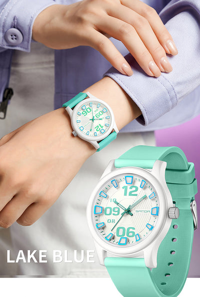 Reloj Infantil Resistente al Agua con Correa de Silicona Bicolor - Image 23