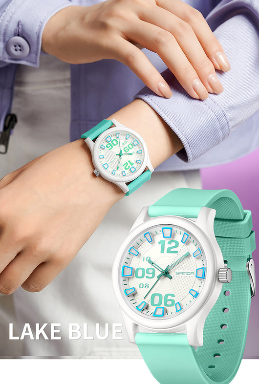 Reloj Infantil Resistente al Agua con Correa de Silicona Bicolor - Image 23