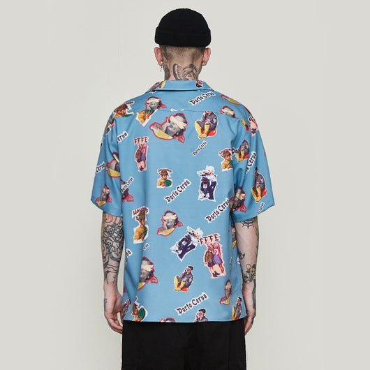 Camisa Suelta Estampada para Hombre - Image 6