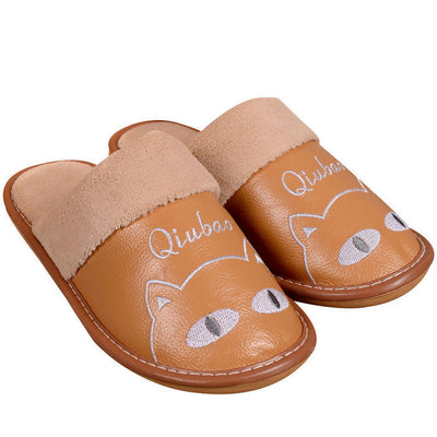 Pantuflas Cálidas para Familia - Diseño Antideslizante Cuero y Lana - Image 7