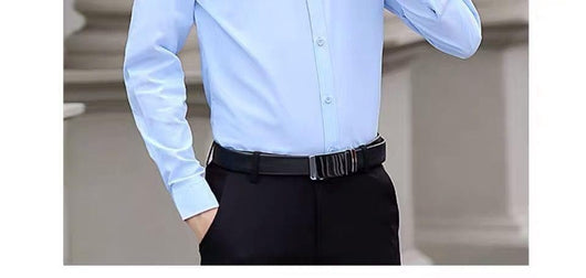 Camisa Blanca Manga Larga Slim Fit para Hombre - Versátil y Elegante - Image 24