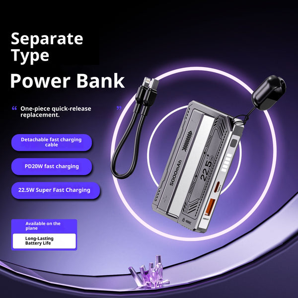 Batería Portátil Modular Compacta con Separación Elástica
