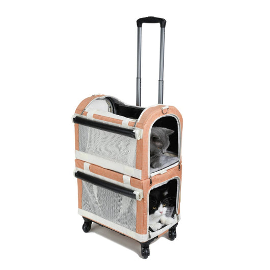 Carrito Transportador Multimascotas Portátil y Transpirable para Gatos y Perros - Image 22
