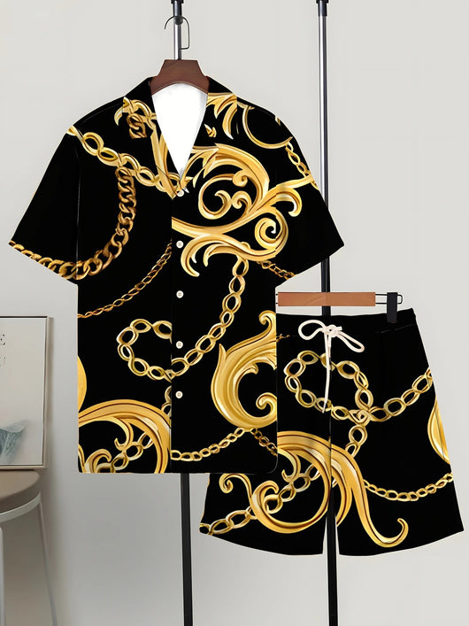 Conjunto Hombre Playera y Shorts Estampados Modernos y Cómodos - Image 14