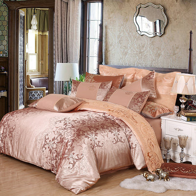Juego de Cama Satinado Jacquard de Cuatro Piezas - Image 25