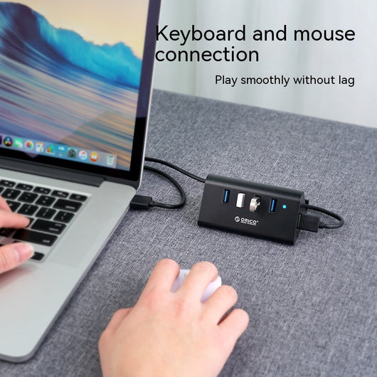 Hub USB de Alta Velocidad Multi-interfaz - Expansor de Puertos Profesional