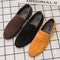 Zapatos Casuales de Ante para Hombre - Slip-on Cómodos de Cuero