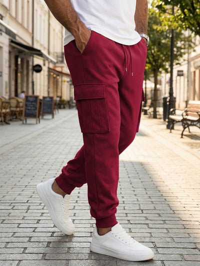 Pantalones de Trabajo Casual para Hombre con Múltiples Bolsillos y Cordón Ajustable - Image 18