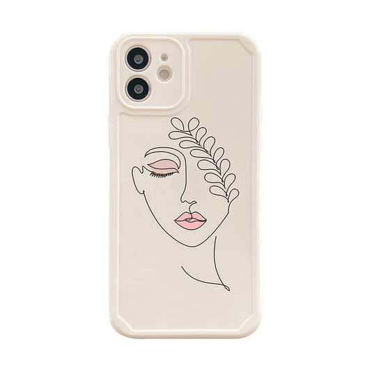 Funda para Teléfono con Marco de Foto de Chica de Líneas Simples - Image 8
