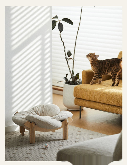 Cama Plegable para Gatos Diseño Océano - Nido Decorativo Confortable - Image 13