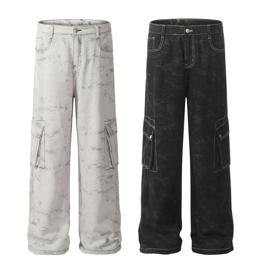 Pantalones Largos Hombre Estilo Retro Americano para Otoño Invierno