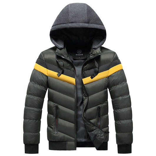 Chaqueta Impermeable con Capucha para Hombre Tallas Grandes Invierno - Image 10