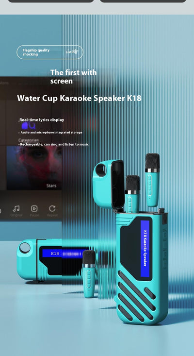 Parlante Bluetooth Portátil K18 con Micrófono para Familia - Image 7