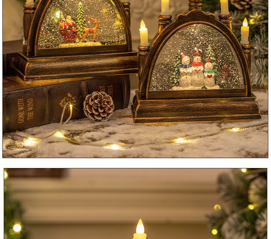 Lámpara Linterna Navideña de Cristal Portátil para Decoración - Image 10