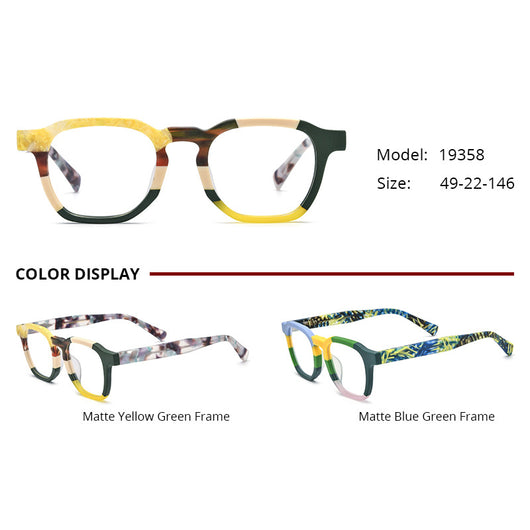Lentes de Marco Cuadrado con Cristales Degradados Multicolor - Image 3