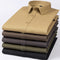Camisa de Algodón Manga Larga Khaki para Hombre - Primavera