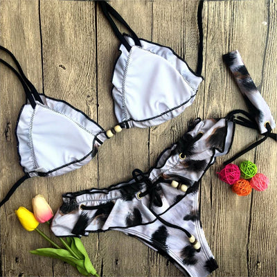 Bikini Estampado Leopardo Europeo Americano - Image 9