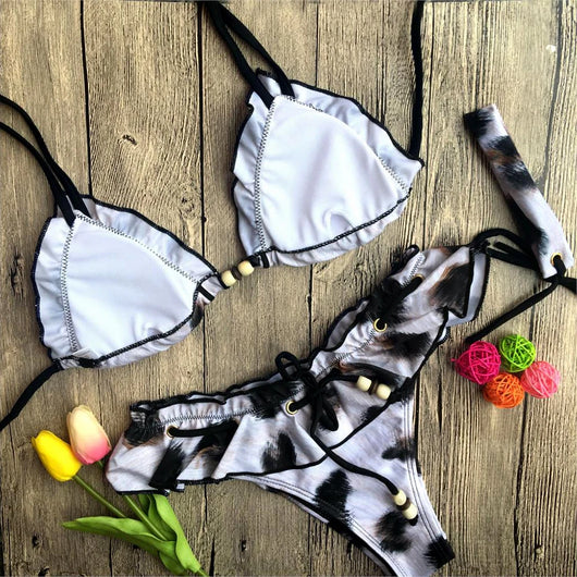 Bikini Estampado Leopardo Europeo Americano - Image 9
