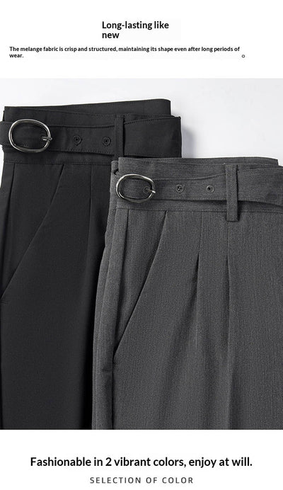 Pantalones Slim Fit de Corte Recto Estilo Británico para Hombre - Image 21