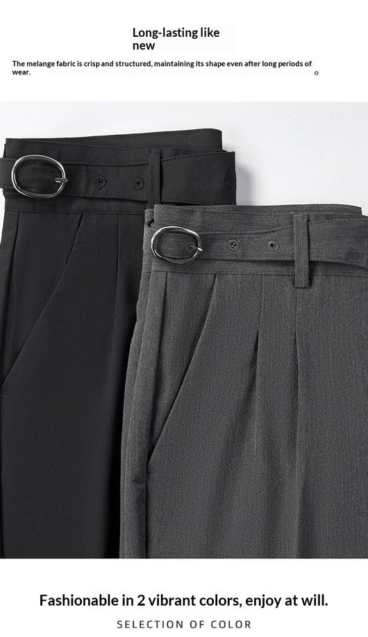 Pantalones Slim Fit de Corte Recto Estilo Británico para Hombre - Image 21