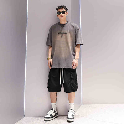 Camiseta Degradada Unisex de Moda - Manga Corta para Parejas