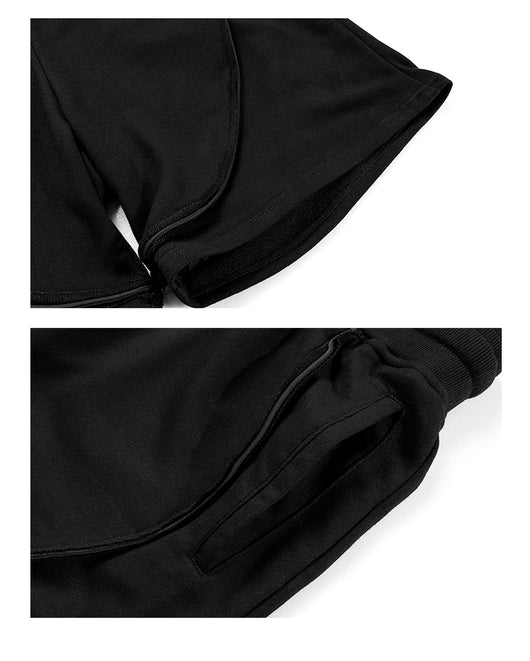Shorts de Algodón Terry Blanco Puro con Cordón Ajustable para Hombre - Image 13