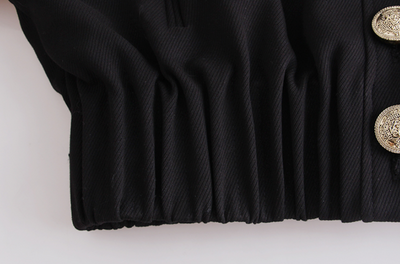 Chaqueta Suelta Negra con Tachuelas para Mujer - Image 15