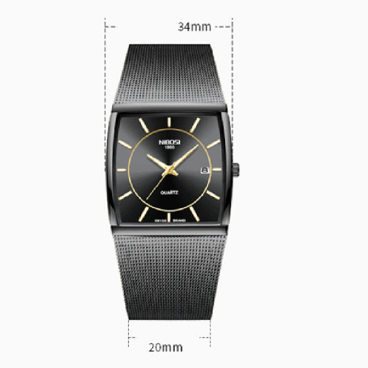 Reloj de Pulsera Masculino con Correa de Malla y Movimiento de Cuarzo - Image 10